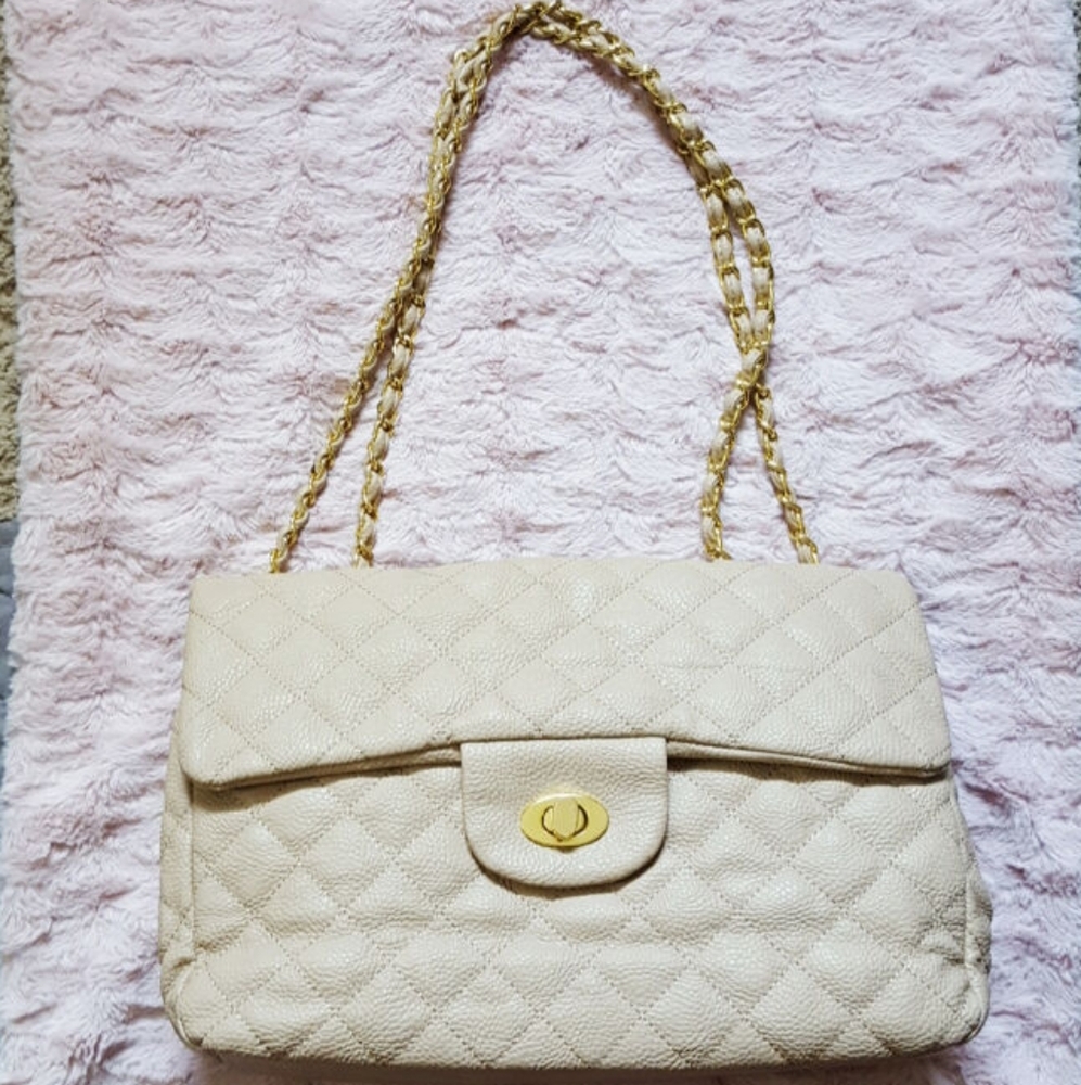 Tan shoulder bag